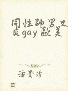 同性帅男又粗又爽gay 欧美