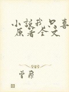 小说我只喜欢你 原著全文