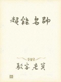 超能名帅封面