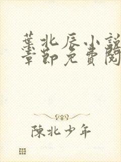 叶北辰小说最新章节免费阅读