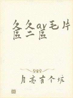 久久av毛片一区二区封面