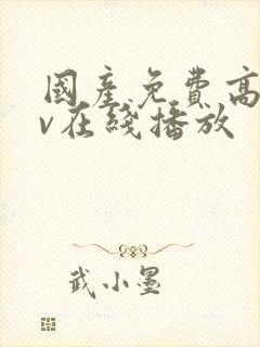 国产免费高清av在线播放