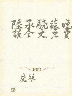 陆承骁苏晚晴小说全文免费阅读最新