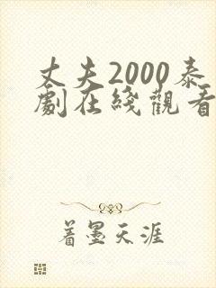 丈夫2000泰剧在线观看泰剧网