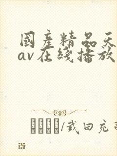 国产精品天堂蜜av在线播放