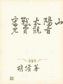 密战太阳山全集免费观看封面