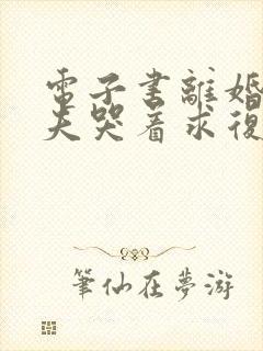 电子书离婚后前夫哭着求复婚