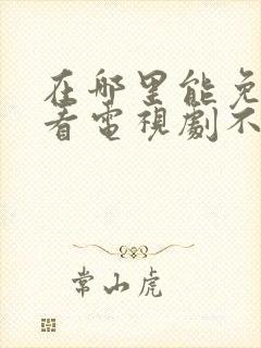 在哪里能免费观看电视剧不要vip