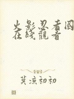 火影忍者国语版在线观看