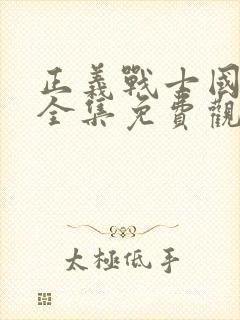 正义战士国语版全集免费观看