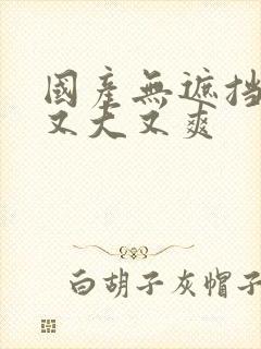 国产无遮挡又黄又大又爽封面