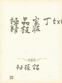 极品家丁txt精校版