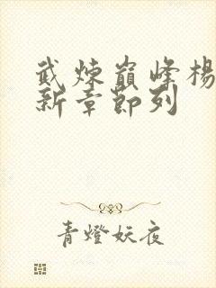 武炼巅峰杨开最新章节列