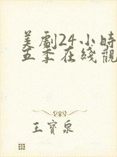 美剧24小时第五季在线观看免费高清全集