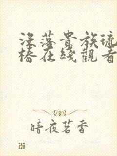 没落贵族琉璃川椿在线观看封面