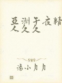 亚洲午夜精品成人久久封面