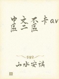 中文不卡av一区二区