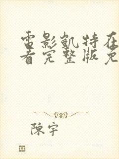 电影凯特在线观看完整版免费高清