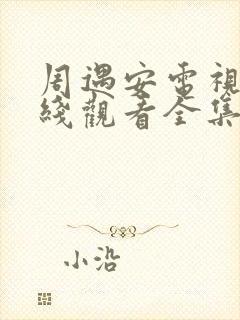 周遇安电视剧在线观看全集免费封面