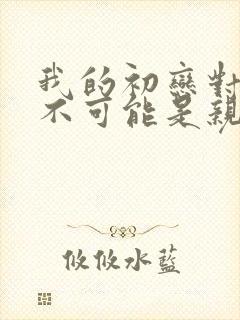 我的初恋对象绝不可能是亲姐姐动漫