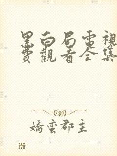 黑白局电视剧免费观看全集