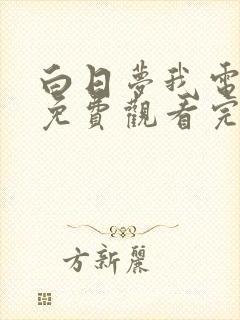 白日梦我电视剧免费观看完整版高清星辰