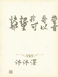 快把我哥带走在那里可以看