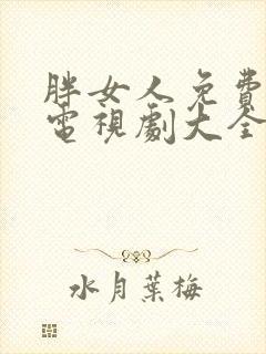 胖女人免费高清电视剧大全免费观看封面