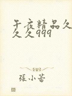 午夜精品久久久久久999