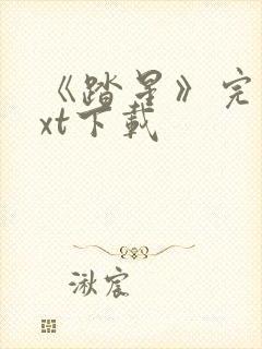 《踏星》完本txt下载