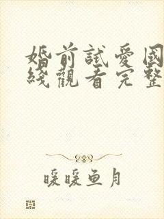 婚前试爱国语在线观看完整电视剧免费