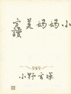 完美妈妈小说阅读