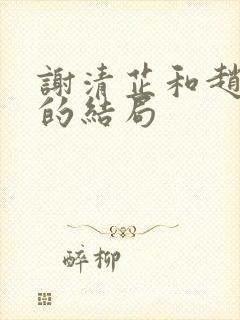 谢清芷和赵初临的结局