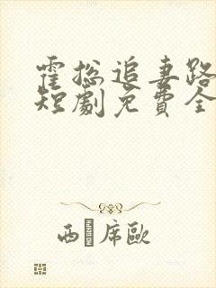 霍总追妻路漫漫短剧免费全集免费播放