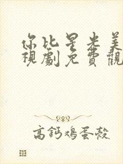 你比星光美丽电视剧免费观看完整版