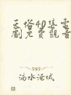 天俗40集电视剧免费观看