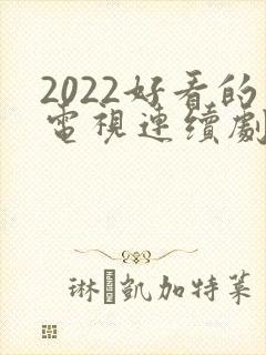 2022好看的电视连续剧有哪些