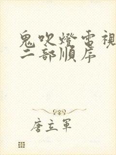 鬼吹灯电视剧十二部顺序