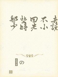 那些回不去的年少时光小说结局