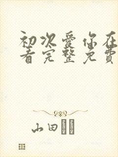 初次爱你在线观看完整免费版电视剧