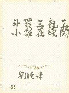 斗罗三龙王传说小说在线阅读