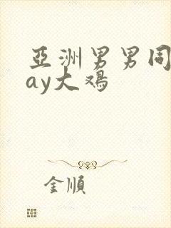 亚洲男男同志gay大鸡封面