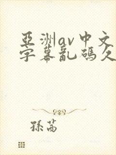 亚洲av中文字字幕乱码久久