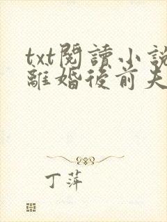 txt阅读小说离婚后前夫哭着求复婚