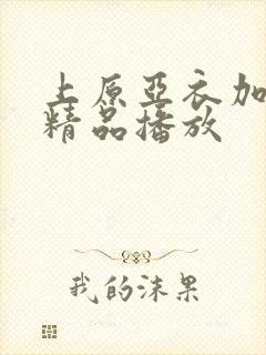 上原亚衣加勒比精品播放