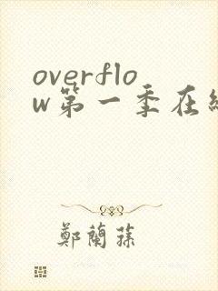 overflow第一季在线观看免费全集电视剧高清