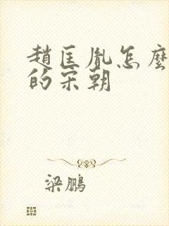 赵匡胤怎么建立的宋朝封面