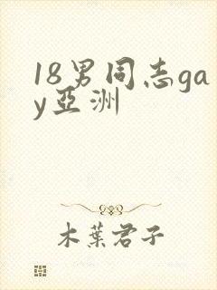 18男同志gay亚洲