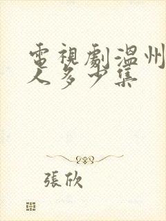 电视剧温州一家人多少集