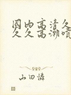 国内高清久久久久久高潮喷水冒白浆